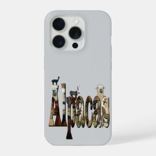 Alpaca-foto-logo met alpaca's, iPhone 15 pro case