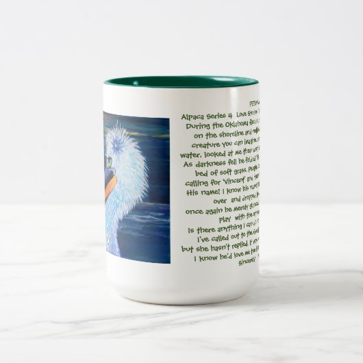 Alpaca Friend-Petunia met mok van verhalen (Center)