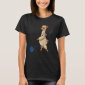 Alpaca Funny Bowler Sport Bowling llama T-shirt (Voorkant)