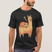 Alpaca Funny Sloth T-shirt (Voorkant)