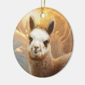 Alpaca Gold Chirstmas Ornament (Links)
