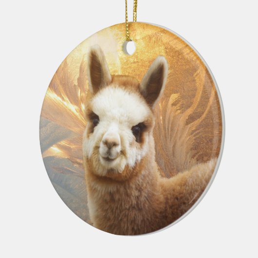Alpaca Gold Chirstmas Ornament (Links)