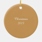Alpaca Gold Chirstmas Ornament (Achterkant)