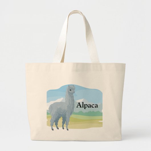 Alpaca Grote Tote Bag (Voorkant)