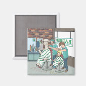Alpaca haarstijl magneet (Voorkant / Achterkant)