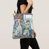 Alpaca haarstijl tote bag (Dichtbij)