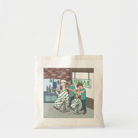 Alpaca haarstijl  tote bag (Voorkant)