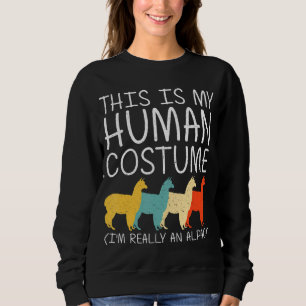 Alpaca Halloween Human Costume Vicuna Llama Easy D Trui
