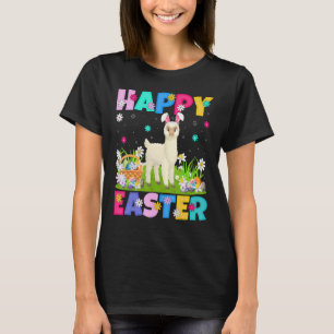 Alpaca Happy Paaster Bunny Alpaca Paaszondag T-shirt