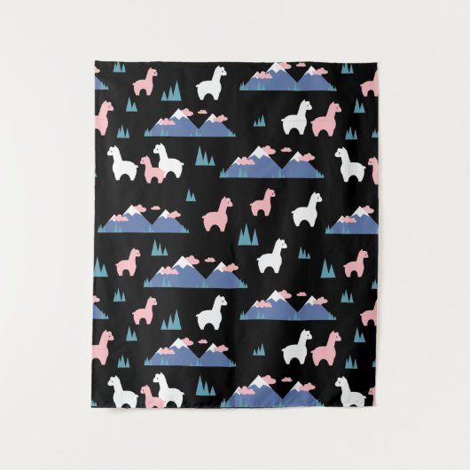 Alpaca Heaven Place Wandkleed (Voorkant)