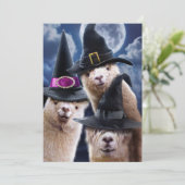 Alpaca Heksen Kaart (Staand voorkant)