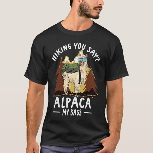 Alpaca Hiking Apparel For Women T-shirt (Voorkant)