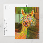 Alpaca - Hilda briefkaart (Voorkant / Achterkant)