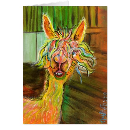 Alpaca - Hilda note card (Voorkant)