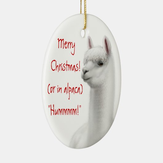 Alpaca Holiday Ornament (Rechts)