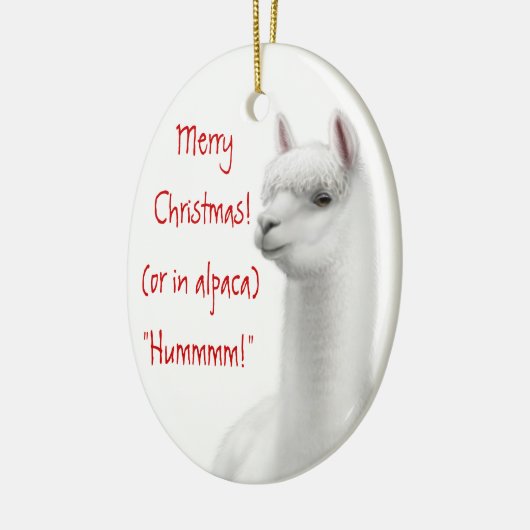 Alpaca Holiday Ornament (Links)