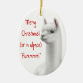  Alpaca Holiday Ornament (Voorkant)