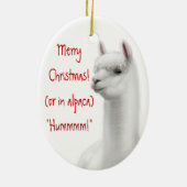  Alpaca Holiday Ornament (Achterkant)