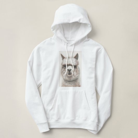 Alpaca Hooded Sweatshirt (Design voorkant)