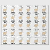 Alpaca Ik wil wat ruimte Grappige Alpaca Cadeaupapier (Vlak)