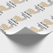 Alpaca Ik wil wat ruimte Grappige Alpaca Cadeaupapier (Hoek)