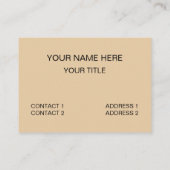 Alpaca Ik wil wat ruimte Grappige Alpaca Visitekaartje (Achterkant)