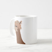 Alpaca Illustration Cute Koffiemok (Voorkant links)