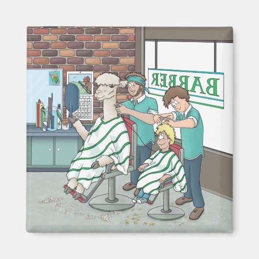 Alpaca kapsel magneet (Voorkant)