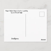 Alpaca Kathleen briefkaart (Achterkant)