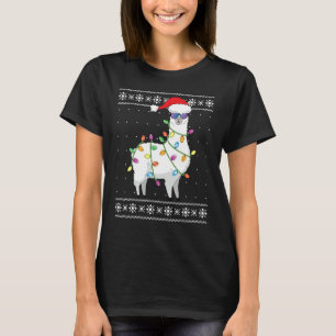 Alpaca kerstboom Funny Ugly KerstSweate T-shirt