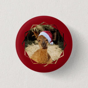 Alpaca kerstButtonnen Ronde Button 3,2 Cm