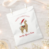 Alpaca kerstfeestdag Treat Favor Bag Bedankzakje (Geknipt)
