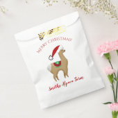 Alpaca kerstfeestdag Treat Favor Bag Bedankzakje (Gezegeld)