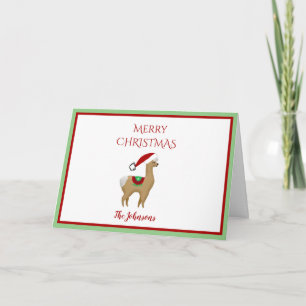 Alpaca kerstfeestdag Wenskaart Kaart