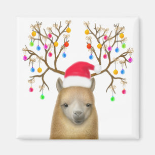 Alpaca KerstMagnet Magneet