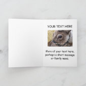 Alpaca Kerstmis Feestdagen Kaart (Binnen)