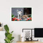 Alpaca Kerstmis Poster (Thuiskantoor)