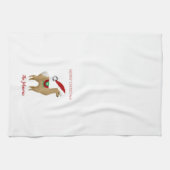 Alpaca Kerstvakantie Decor Keukenhanddoek (Horizontaal)