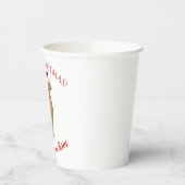 Alpaca kerstvakantie papieren bekers (Links)