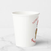 Alpaca kerstvakantie papieren bekers (Rechts)