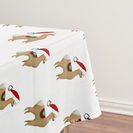 Alpaca Kerstvakantie Tafelkleed Feest Decoratie (Voorbeeld)