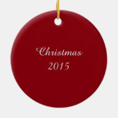 Alpaca kerstversients keramisch ornament (Achterkant)