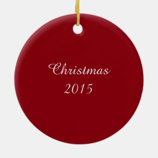 Alpaca kerstversients keramisch ornament (Achterkant)