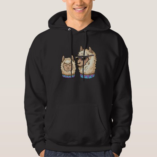 Alpaca Kid & Alpaca Dad Hoodie (Voorkant)