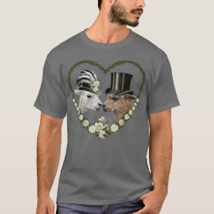 Alpaca Lama Bride en Groom Wedding Gift T-shirt