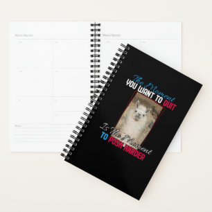 Alpaca lama - Duw harder aanmoediging Planner