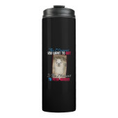 Alpaca lama - Duw harder aanmoediging Thermosbeker (Voorkant)
