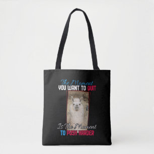 Alpaca lama - Duw harder aanmoediging Tote Bag