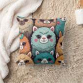 Alpaca Lama groepspatroon Kussen (Deken)