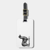 Alpaca lama Schattige Peru Animal Natuur Art Bagagelabel (Voorkant verticaal)